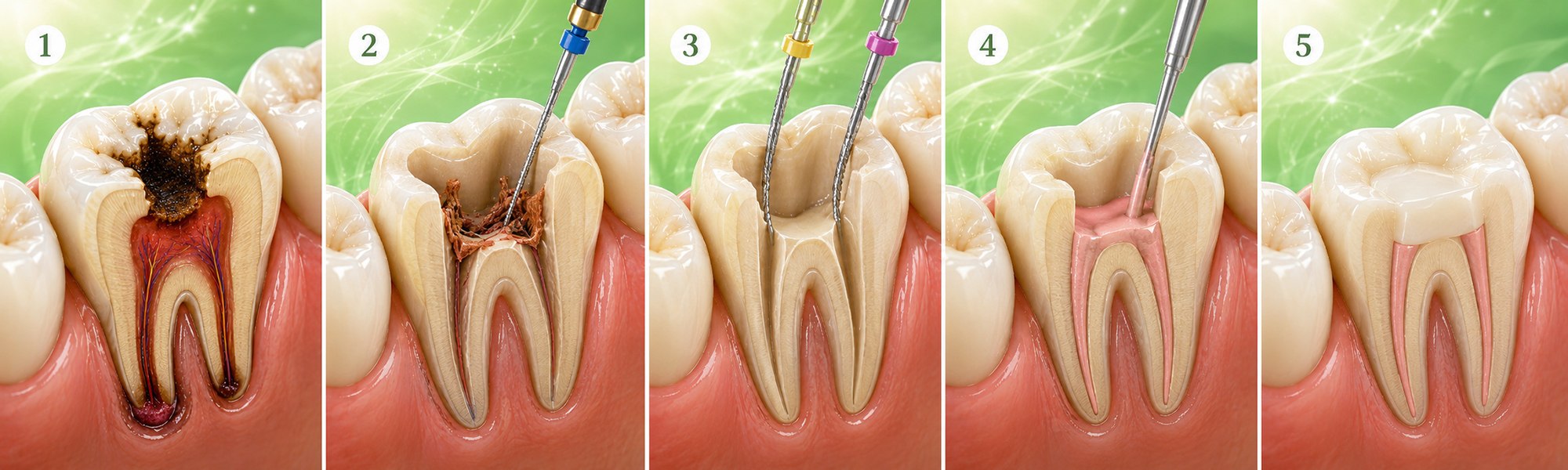 Endodontologie Behandlungsablauf ungefähr